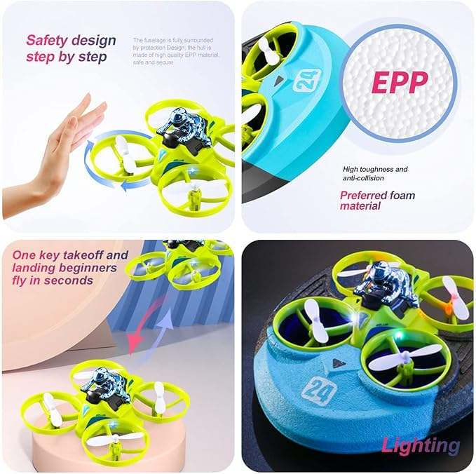 🚁🚗💧 3-in-1 RC Drone Car