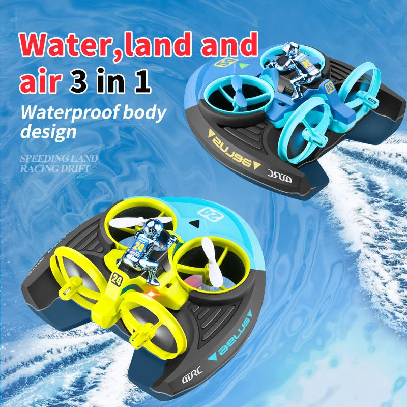 🚁🚗💧 3-in-1 RC Drone Car
